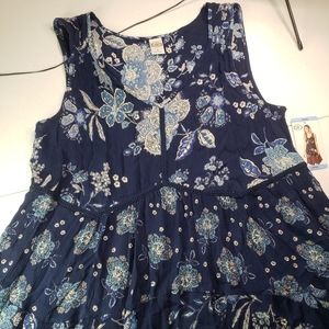 Bila Women's Sleeveless Dress - navy blue